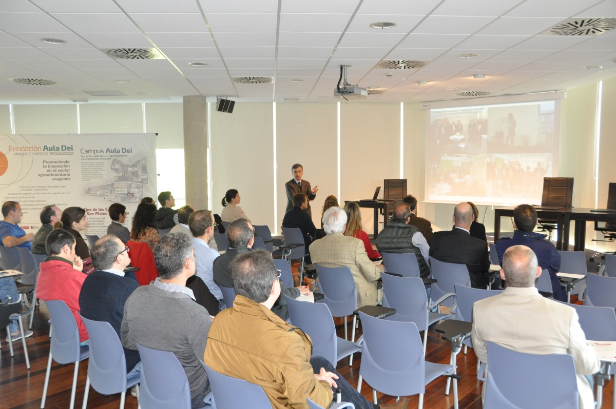 En este momento estás viendo El sector agroalimentario de Ejea de los Caballeros conoce de primera mano los servicios de la Fundación Parque Científico Tecnológico Aula Dei